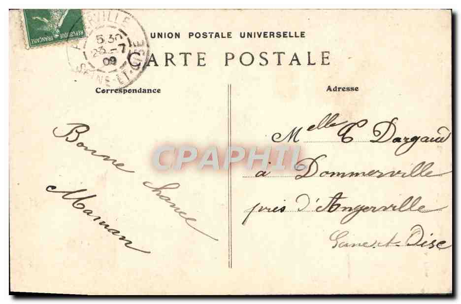 CPA Montmartre La Maison au toit de chaume  — Rückseite