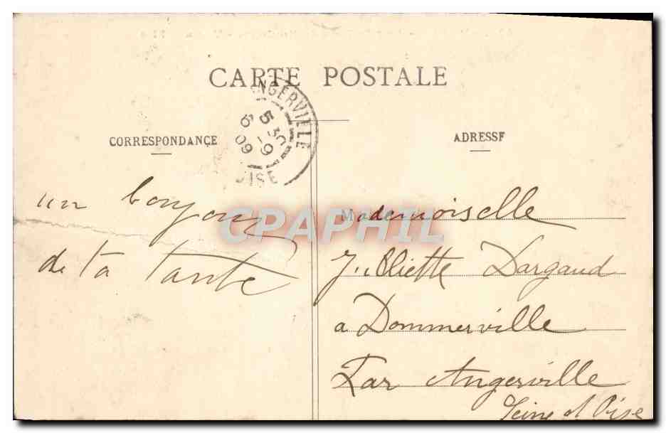 CPA Paris Lac du Bois de Boulogne Vue sur l'lle  — Rückseite