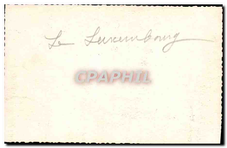 CPM Paris Le Luxembourg  — Verso
