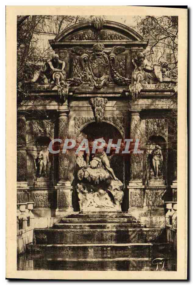 CPA Paris Le Luxembourg Fontaine de Medicis