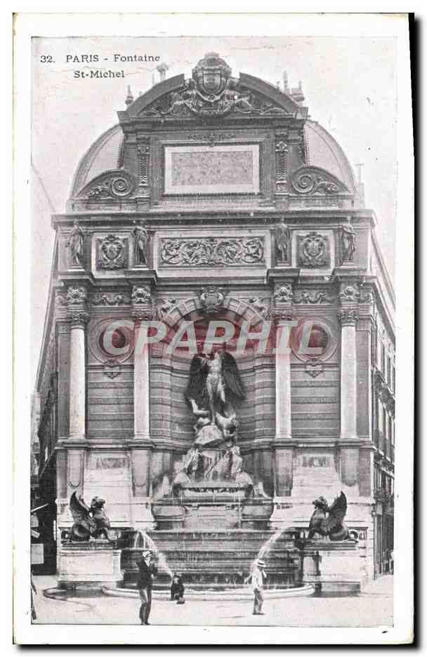 CPA Paris Fontaine St Michel 