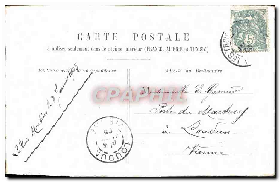 CPA Paris Fontaine St Michel  — Rückseite