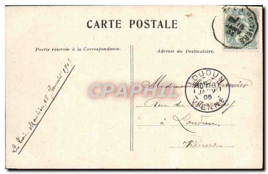 CPA Paris La Place du Palais Royal Metro — Rückseite