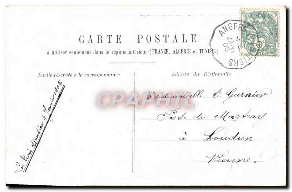 CPA Paris La Sainte Chapelle  — Verso