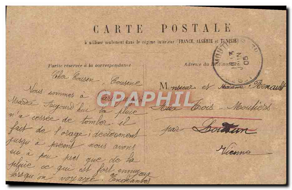 CPA Paris Chambre des Deputes  — Rückseite