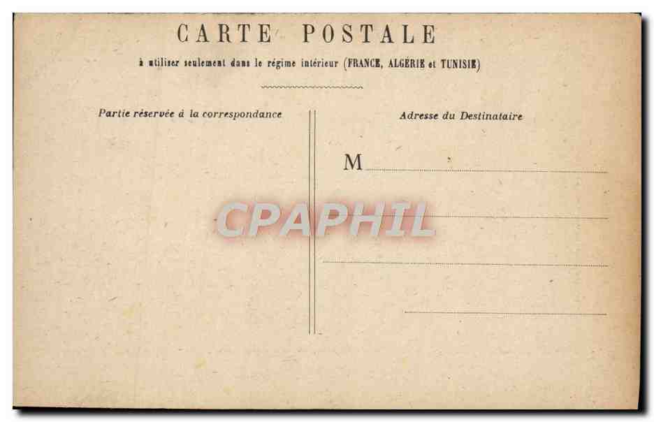 CPA Paris Chambre des Deputes  — Verso