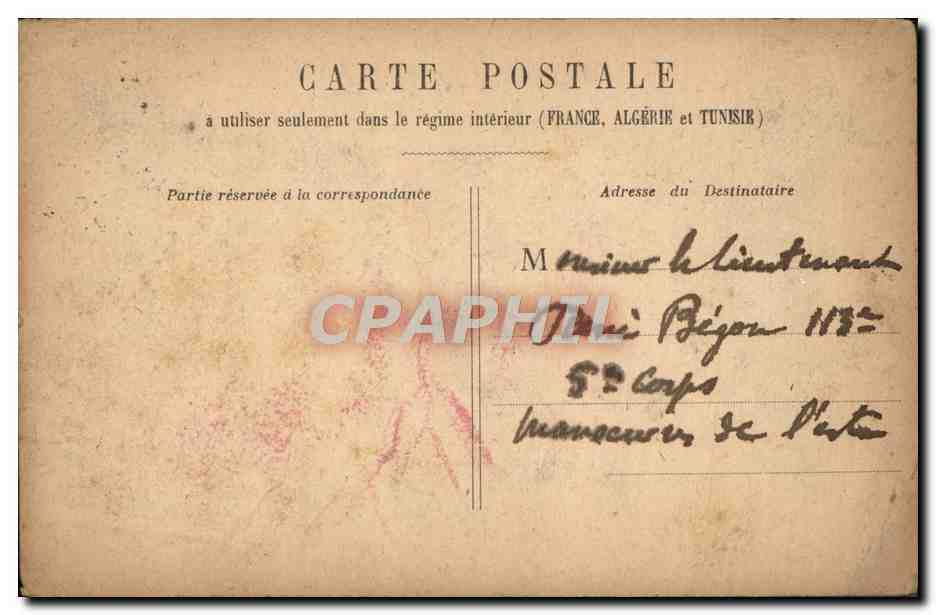 CPA Paris La Conciergerie  — Verso