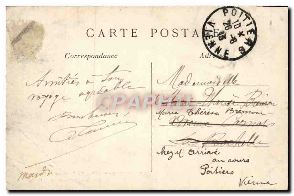 CPA Paris La Fontaine de Carpeaux Avenue de l'Observatoire — Verso