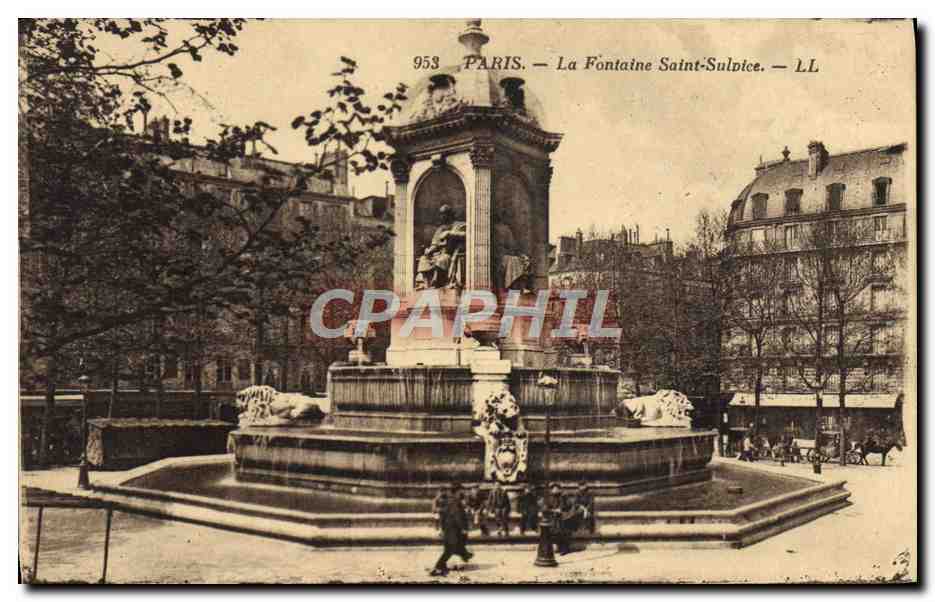 CPA Paris La Fontaine Saint Sulnice