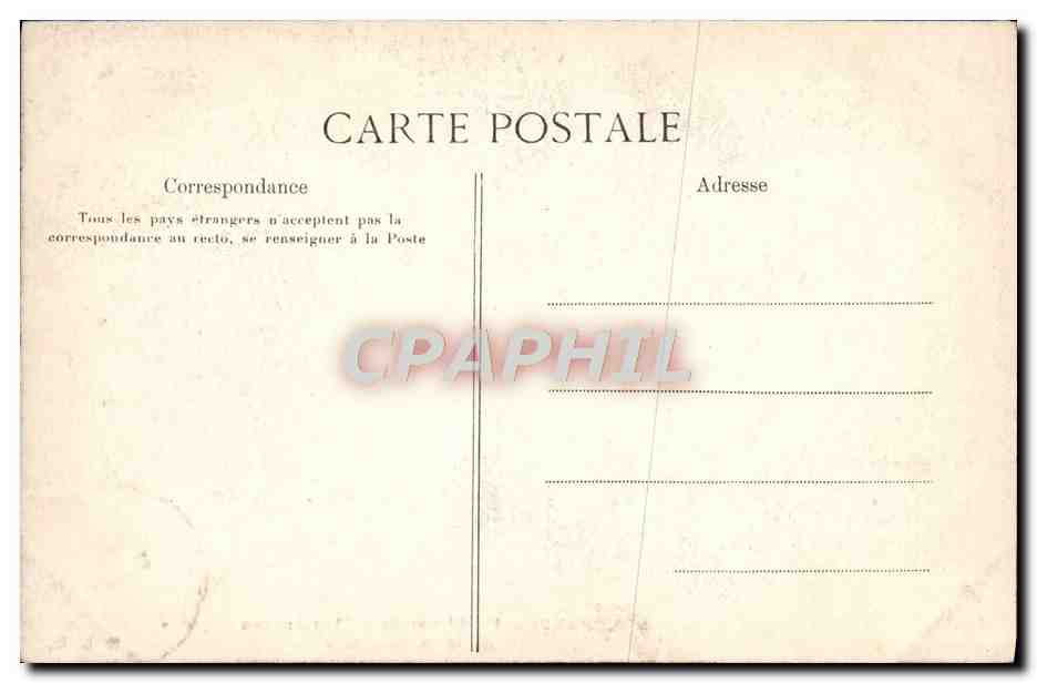 CPA Paris Presidence de la Chambre des Deputes Salon de Reception  — Rückseite