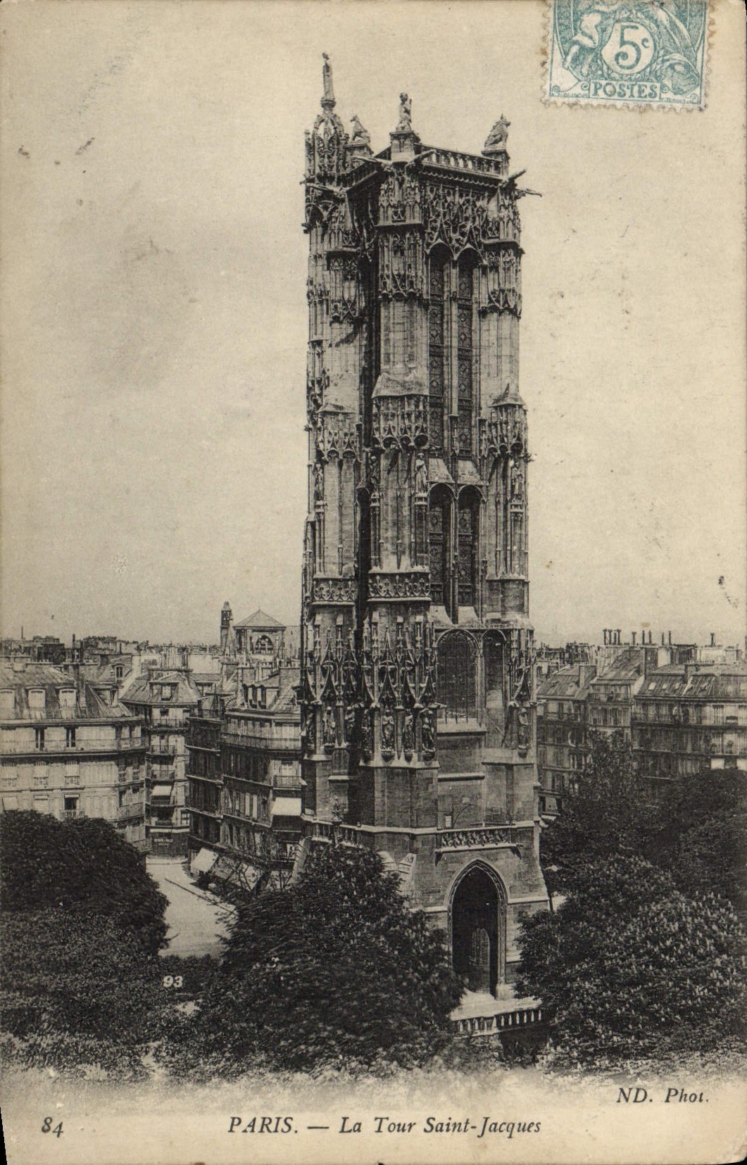 CPA Paris La Tour Saint Jacques 