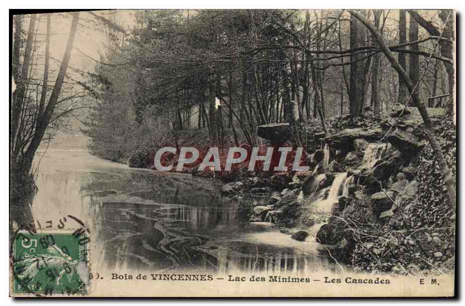CPA Bois de Vincennes La des Minimes Les Cascades 
