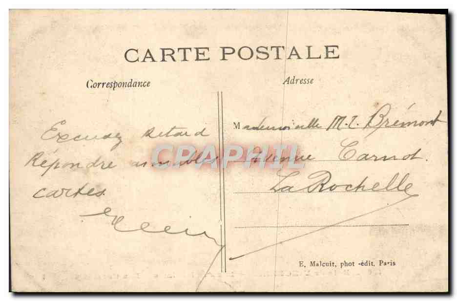 CPA Bois de Vincennes La des Minimes Les Cascades  — Rückseite