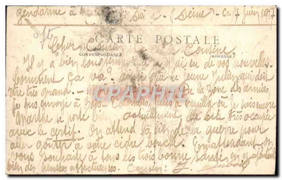 CPA Paris La Basilique du Scare Coeur et le Campanile  — Rückseite