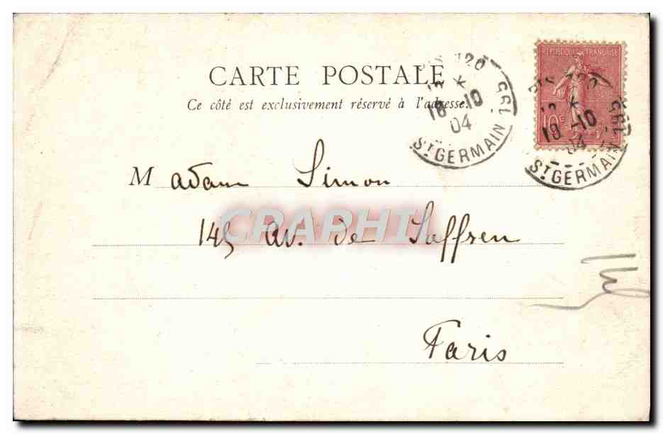 CPA Paris Eglise Saint Philippe du Roule  — Rückseite