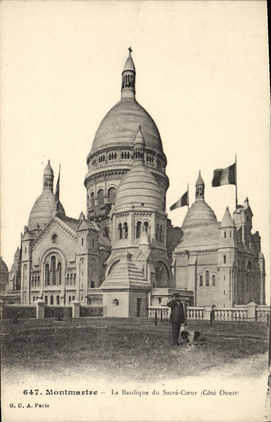 CPA Montmartre La Basiique du Sacre Coeur Montmartre Cgien
