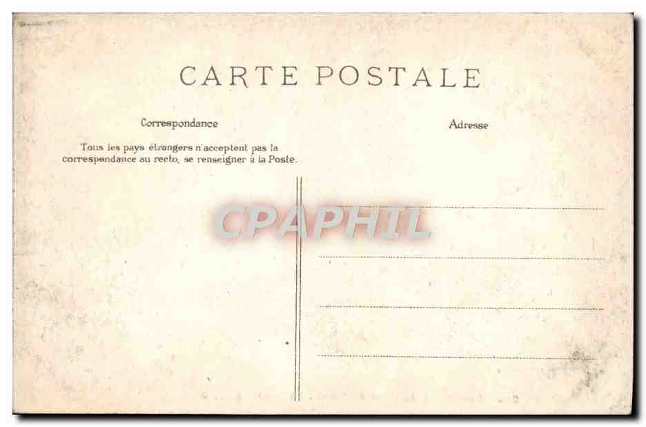 CPA Paris Presidence du Senat La Serre  — Rückseite