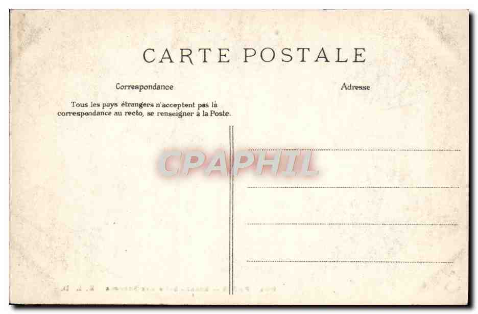 CPA Paris Senat Salle des Seanoes  — Rückseite