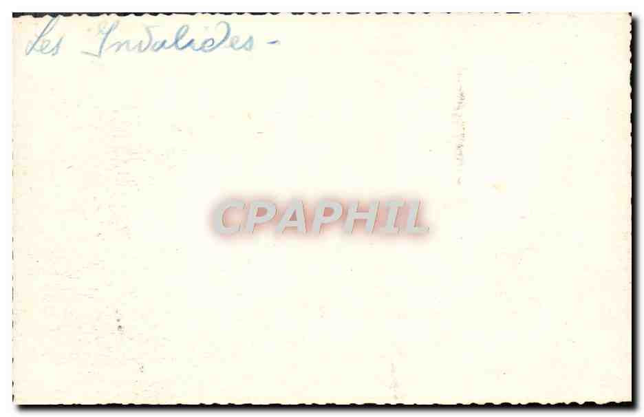 CPA Paris Hotel des Invalides Automobile  — Verso