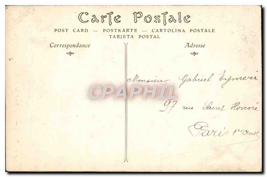 CPA Paris Eglise Saint Severin la Nef  — Rückseite
