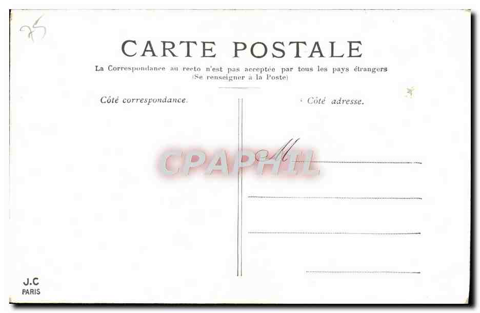 CPA Paris Le Grand Palais  — Rückseite