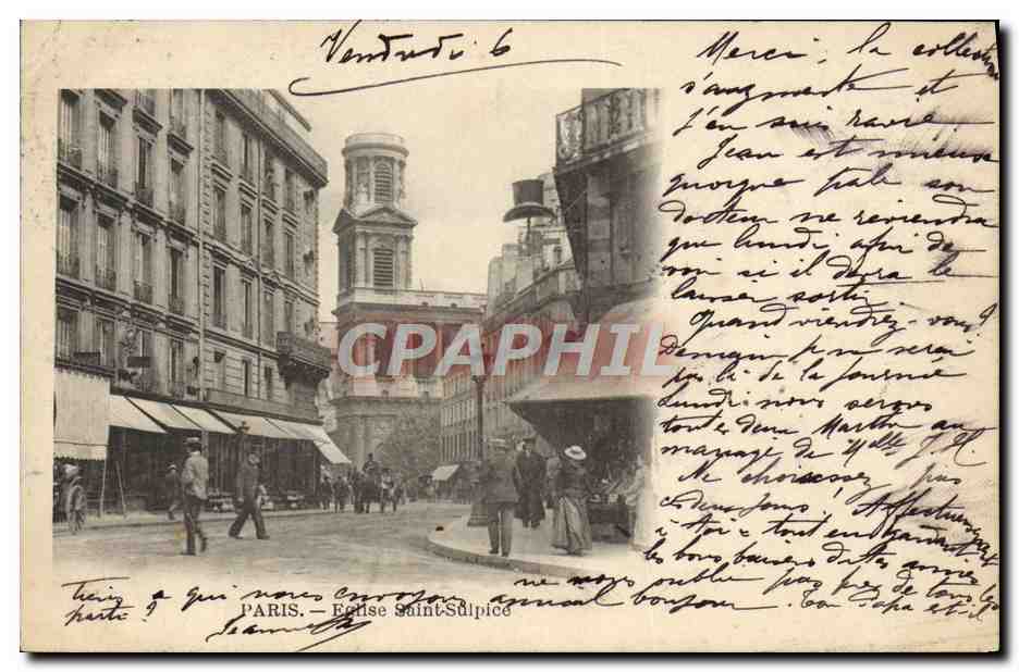 CPA Paris Eglise Saint Sulpice 