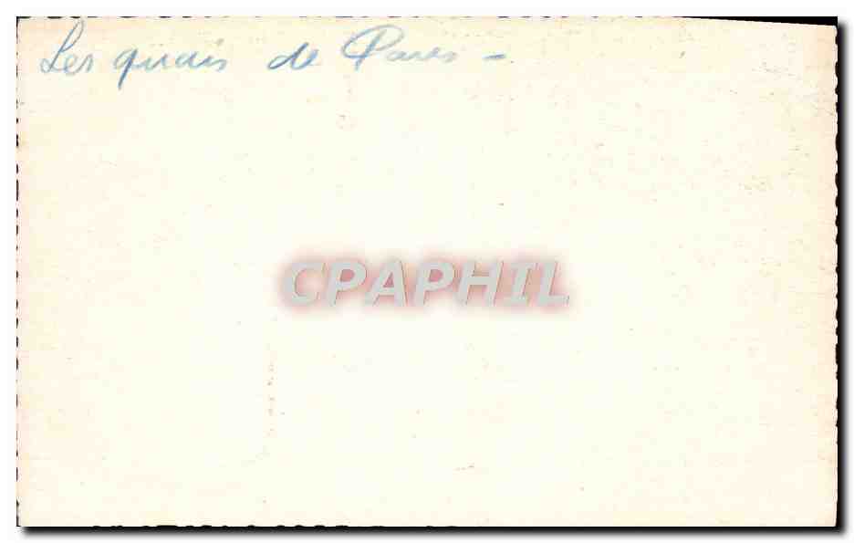 CPA Paris Les quais de Paris  — Rückseite