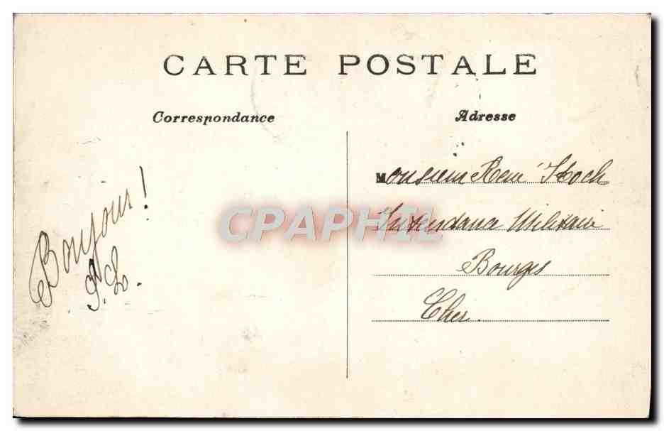CPA Paris Boulevard et Porte St Denis  — Verso
