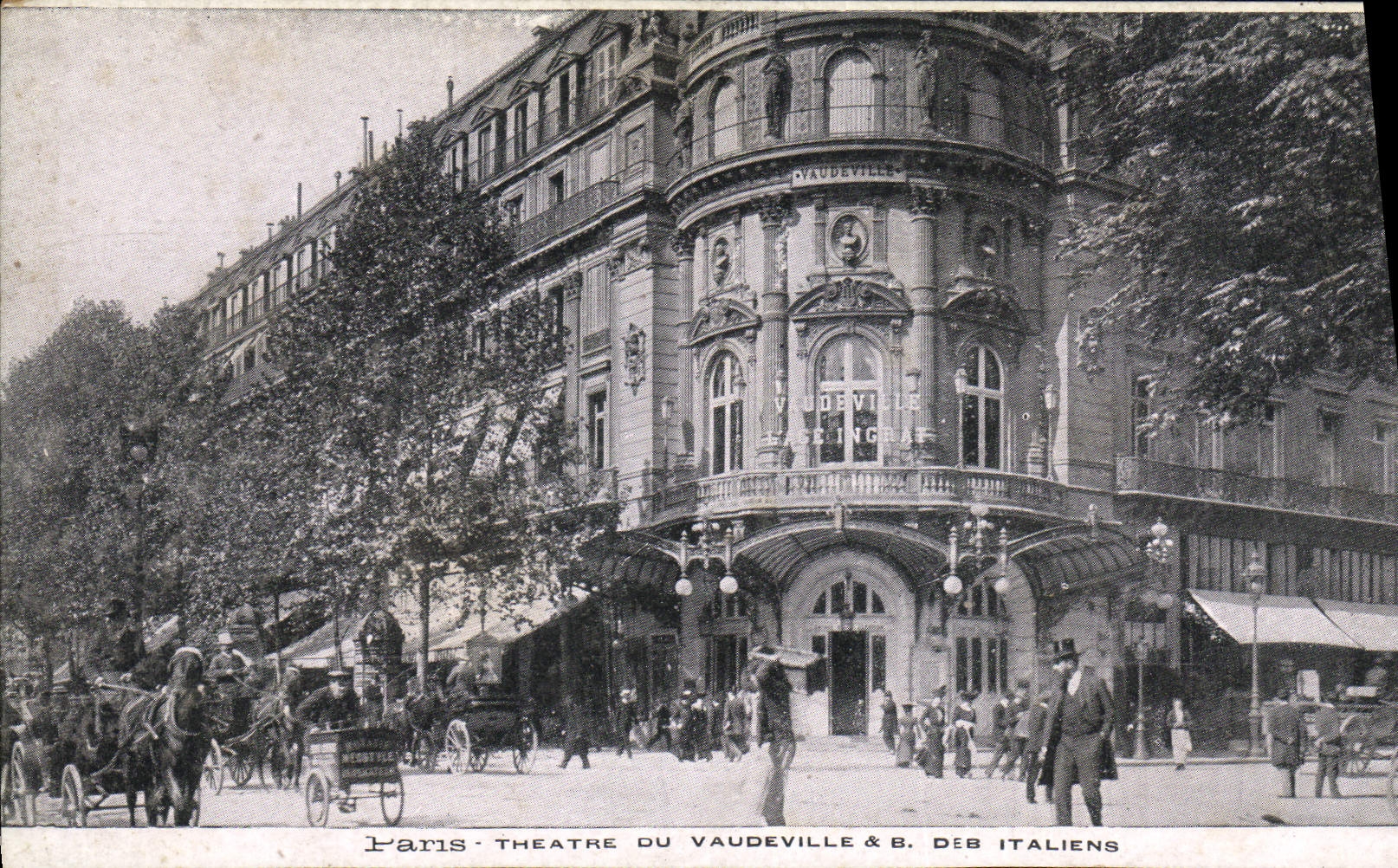 CPA Paris Theatre du Vaudeville B Deb Italiens 