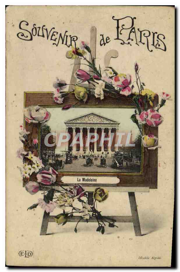 CPA Souvenir de Paris La Madeleine 