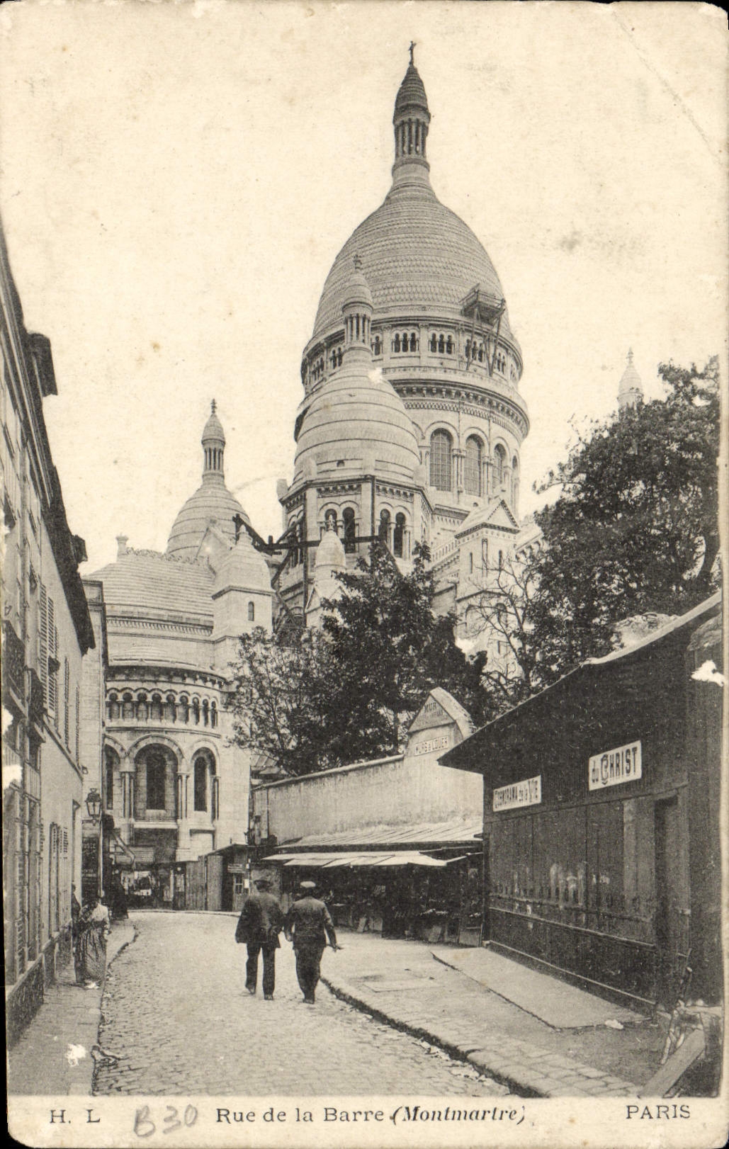 CPA Paris Rue de la Barre Montmartre 