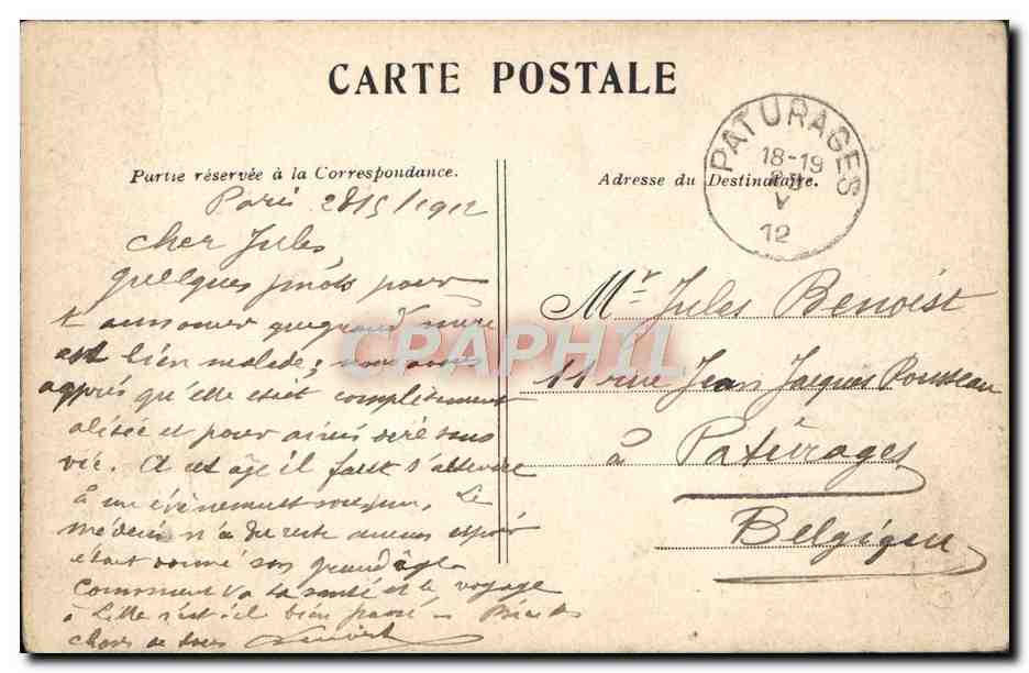 CPA Paris Boulevard Bonne Nouvelle  — Rückseite
