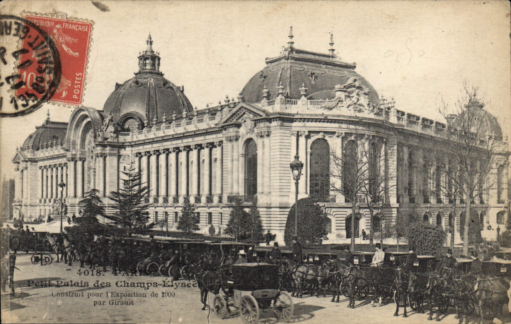 Petit Palais des Champs-Élysées — Construit pour l'Exposition de 1900 par Girault — éditeur non visible