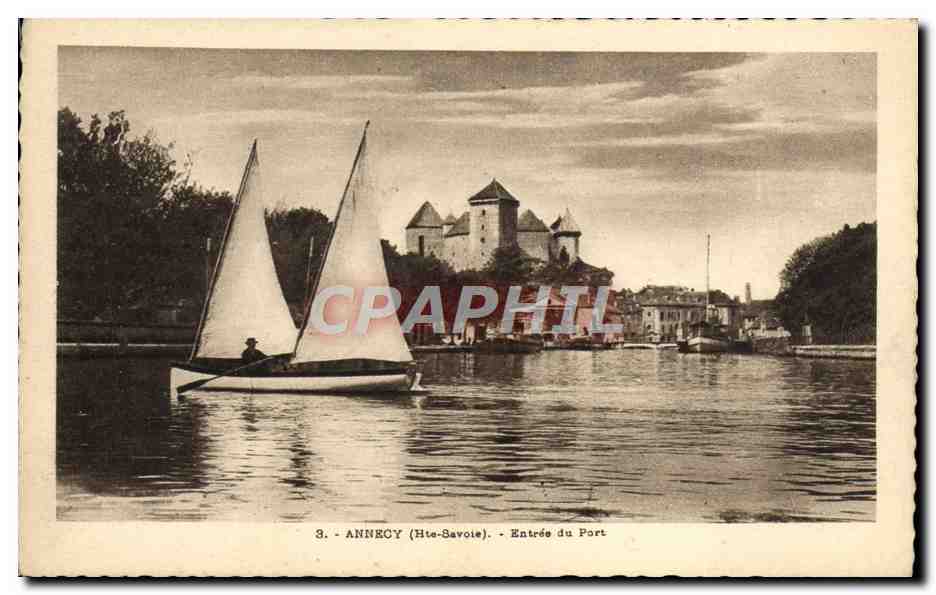 Annecey (Hte-Savoie) — Entrée du Port — L. Fauraz, édit.