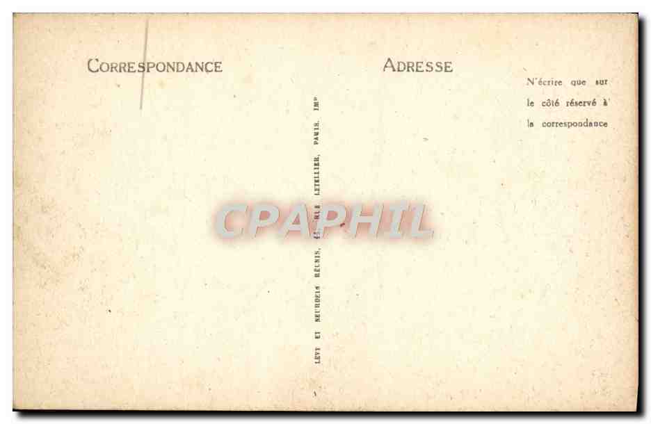 CPA Paris L'Institut — Rückseite