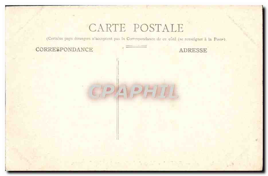 CPA Paris Place de la Concorde Une Fontaine  — Rückseite