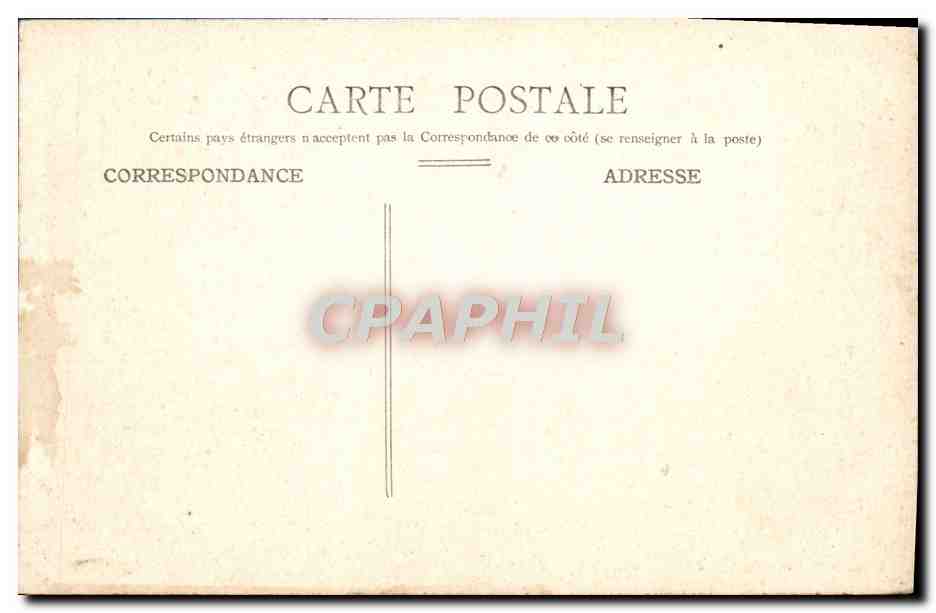 CPA Paris Parc Monceau La passerelle — Verso