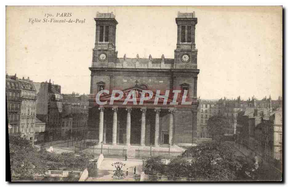 CPA Paris Eglise St Vincent de Paul 