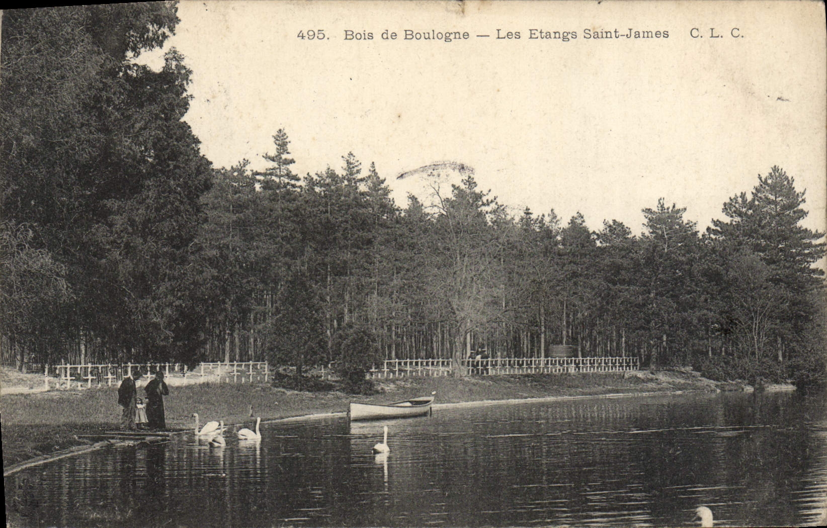 CPA Bois de Boulogne Les Etangs Saint James 