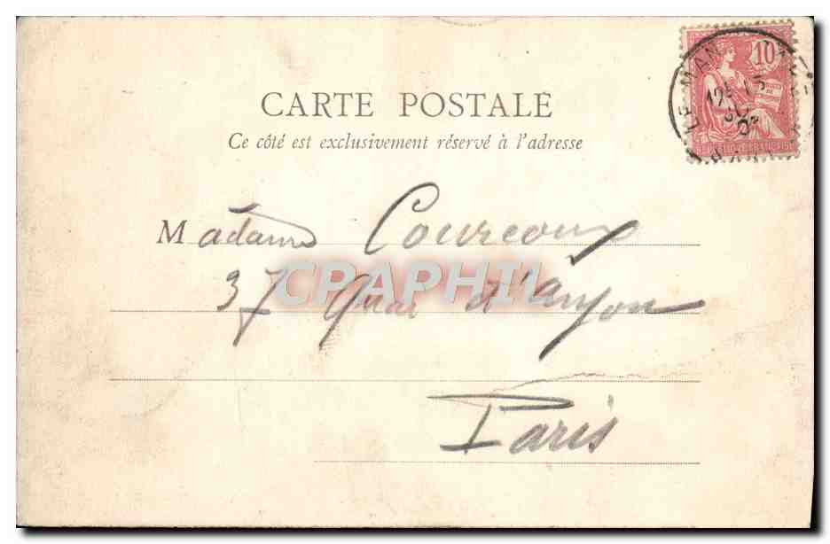 CPA Paris Archives Nationales Salon de la Princesse de Soubise  — Rückseite