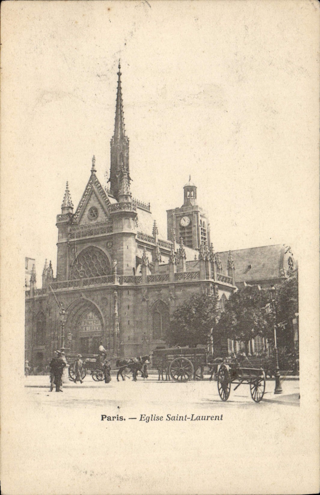 CPA Paris Eglise Sainte Laurent