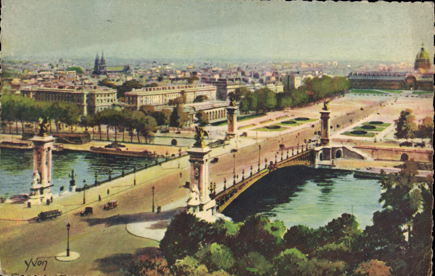 CPA Paris En Flanant Le Pont Alexandre lll et l'Esplanade des Invalides 