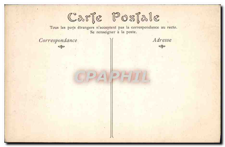 CPA Paris Eglise Notre Dame Portail lateral sud — Verso