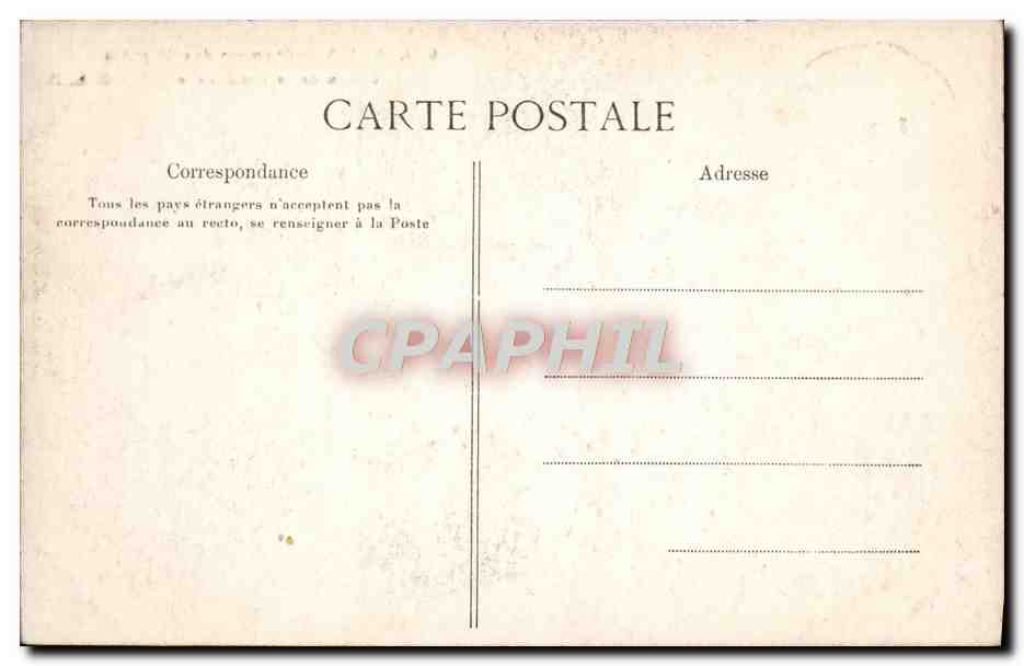 CPA Paris Chambre des Deputes Jardin de la Presidence  — Rückseite