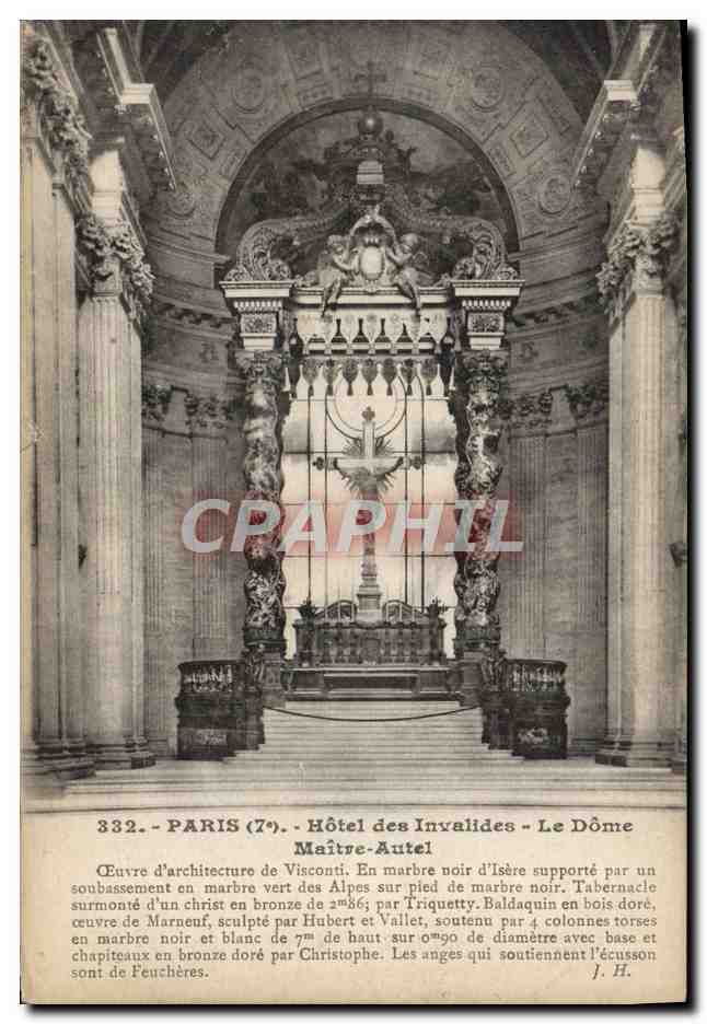 CPA Paris Hotel des Invalides Le Dome Maitre Autel 