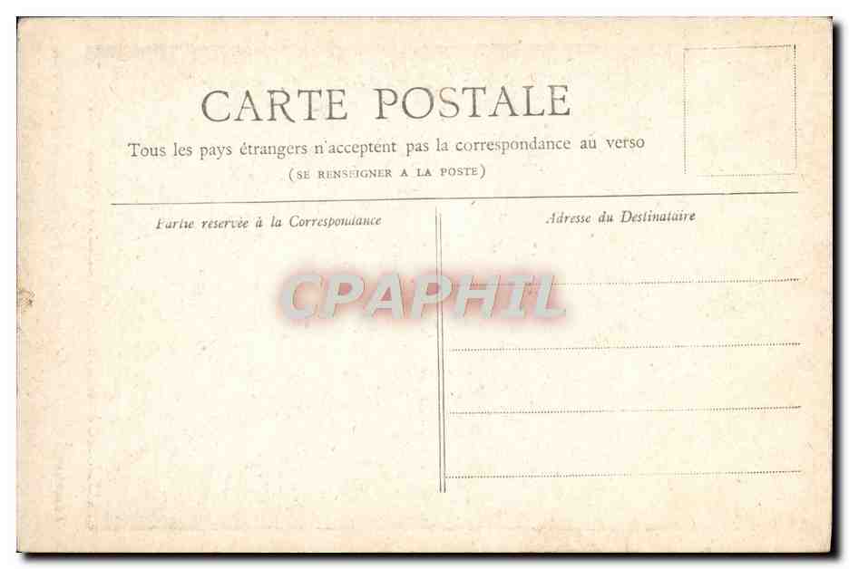 CPA Paris Belvedere des Buttes Chaumont — Verso