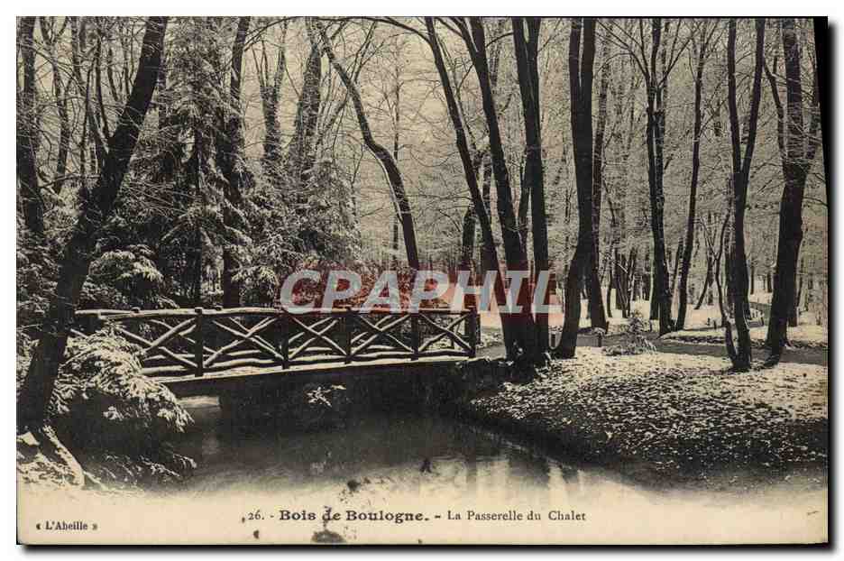 CPA Bois de Boulogne La Passerelle du Chalet 