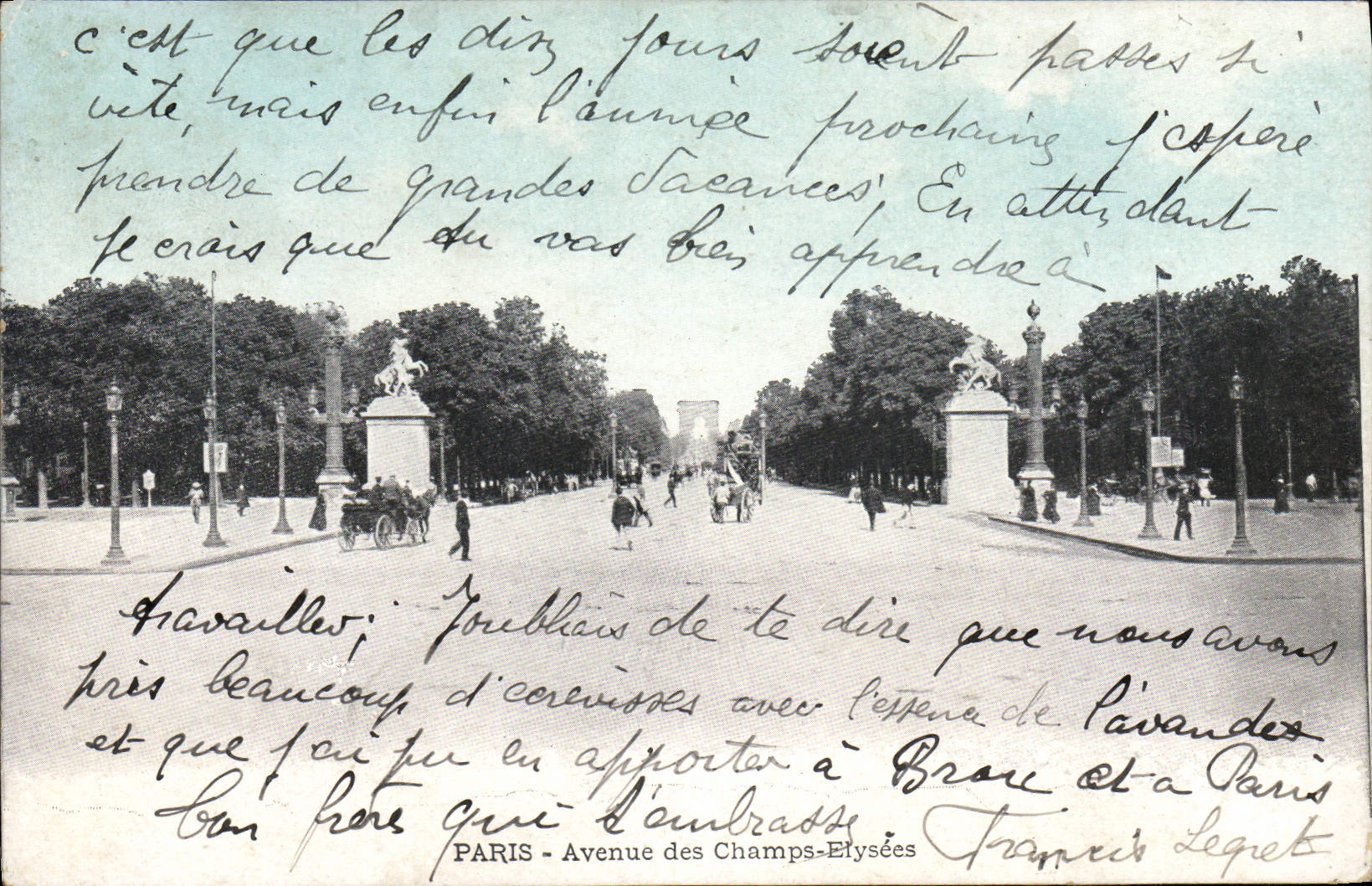CPA Paris Avenue des Champs Elysees 