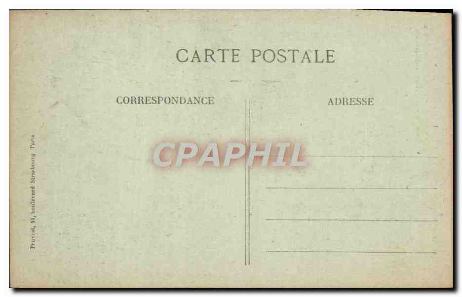 CPA Paris Eglise Notre Dame de la Croix vue de la Rue de Menilmontant — Rückseite