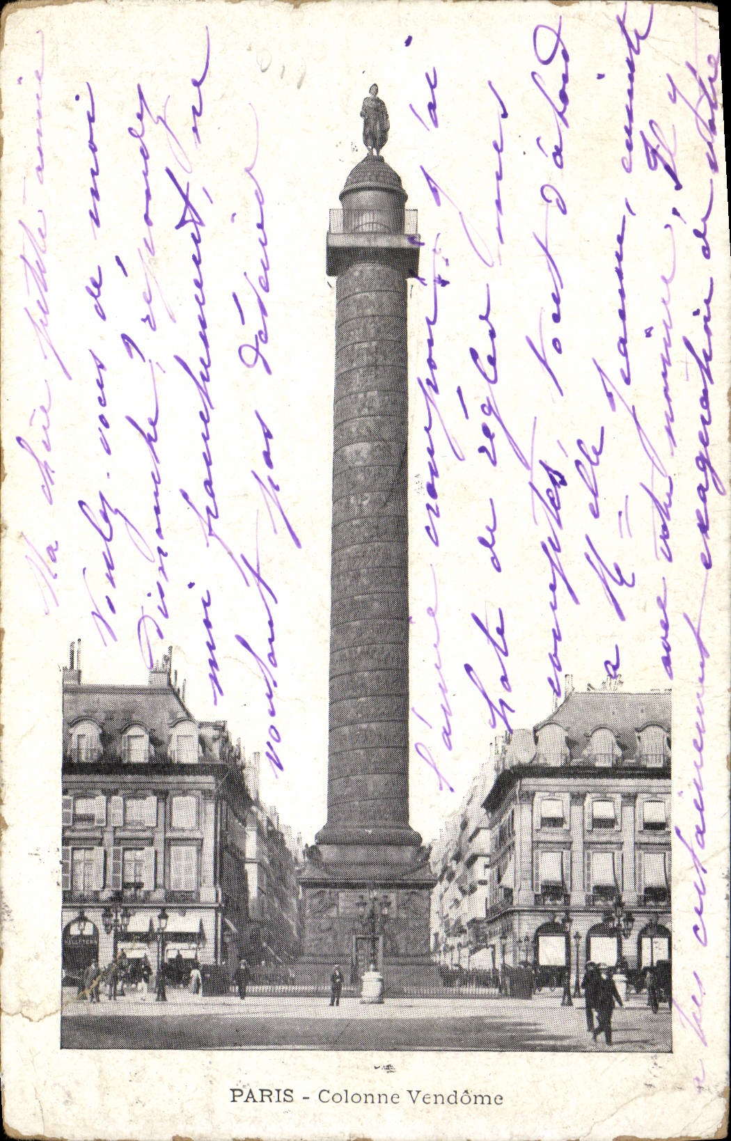 CPA Paris Colonne Vendome